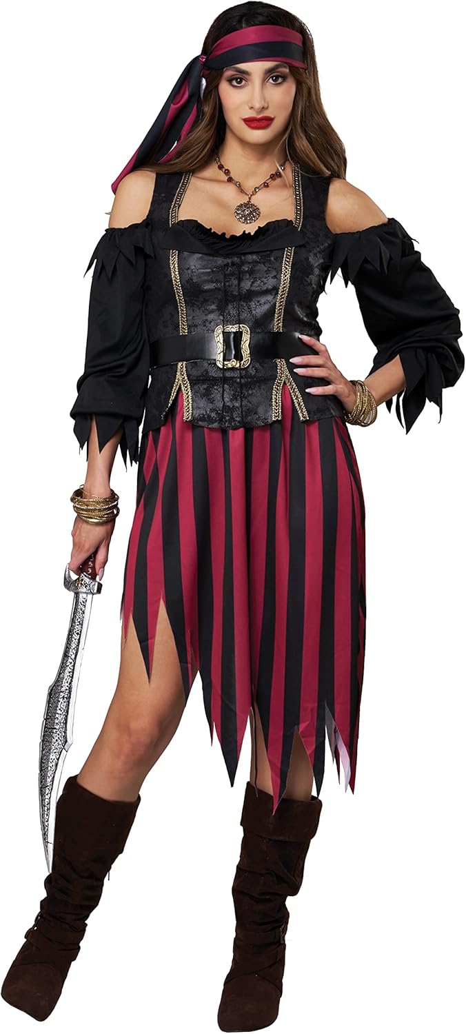 Queen of the High Seas Costume - Women's Pirate Captain Outfit