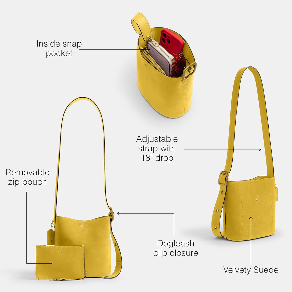 COACH Bleecker Bucket Bag 21