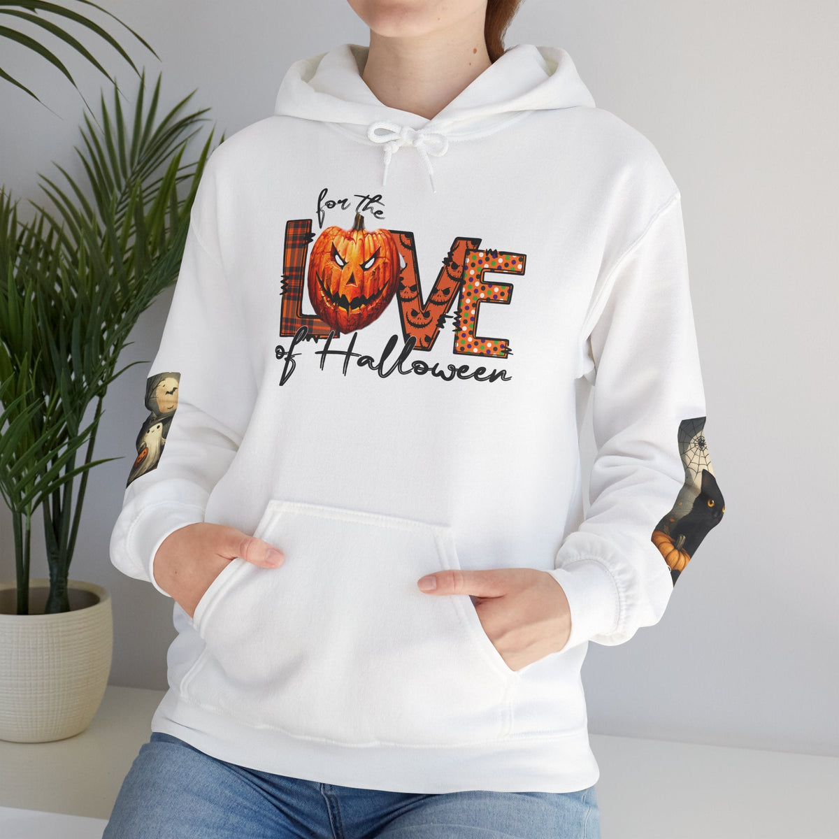 For the Love of Halloween Hoodie Sweatshirt Cozy Fall Style