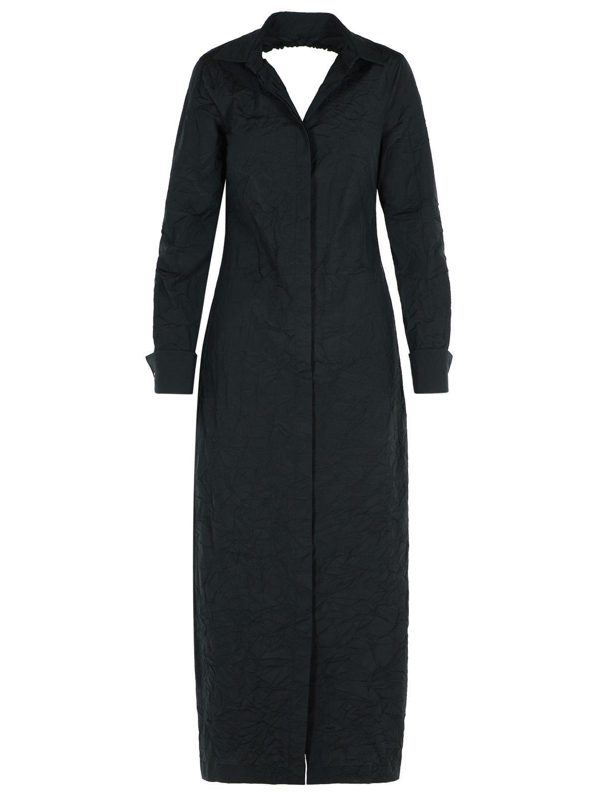 Max Mara 'Rovigo' Black Cotton Blend Dress Women Women