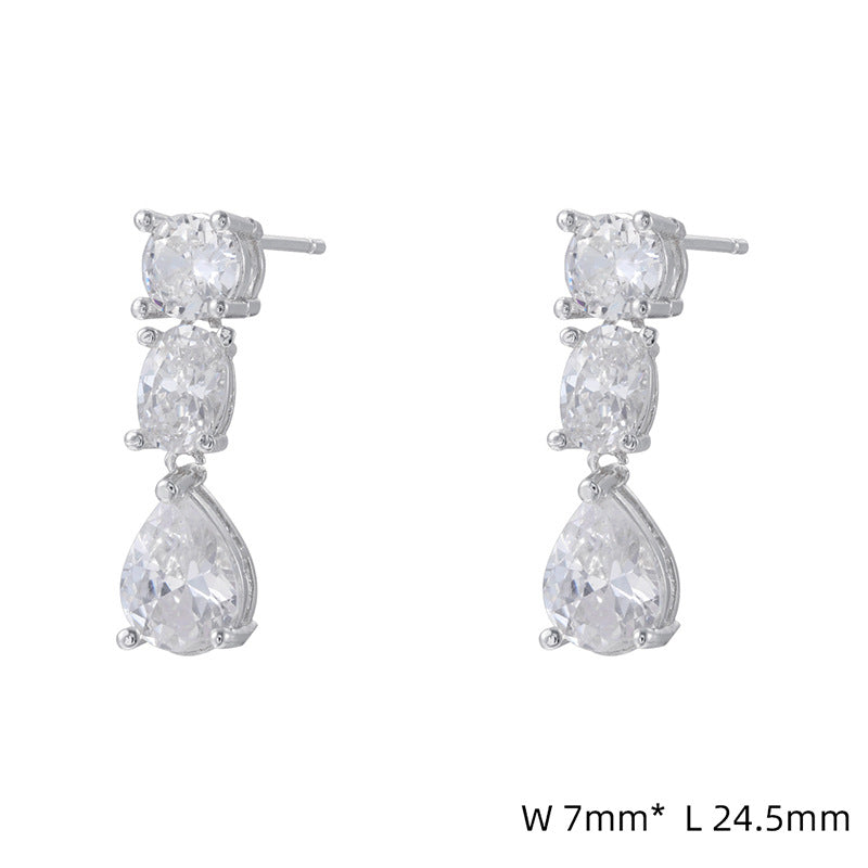 French-style Light-luxury Teardrop Earrings For Women