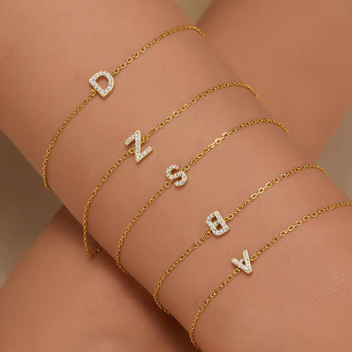 European And American-style Zircon Womens Bracelet