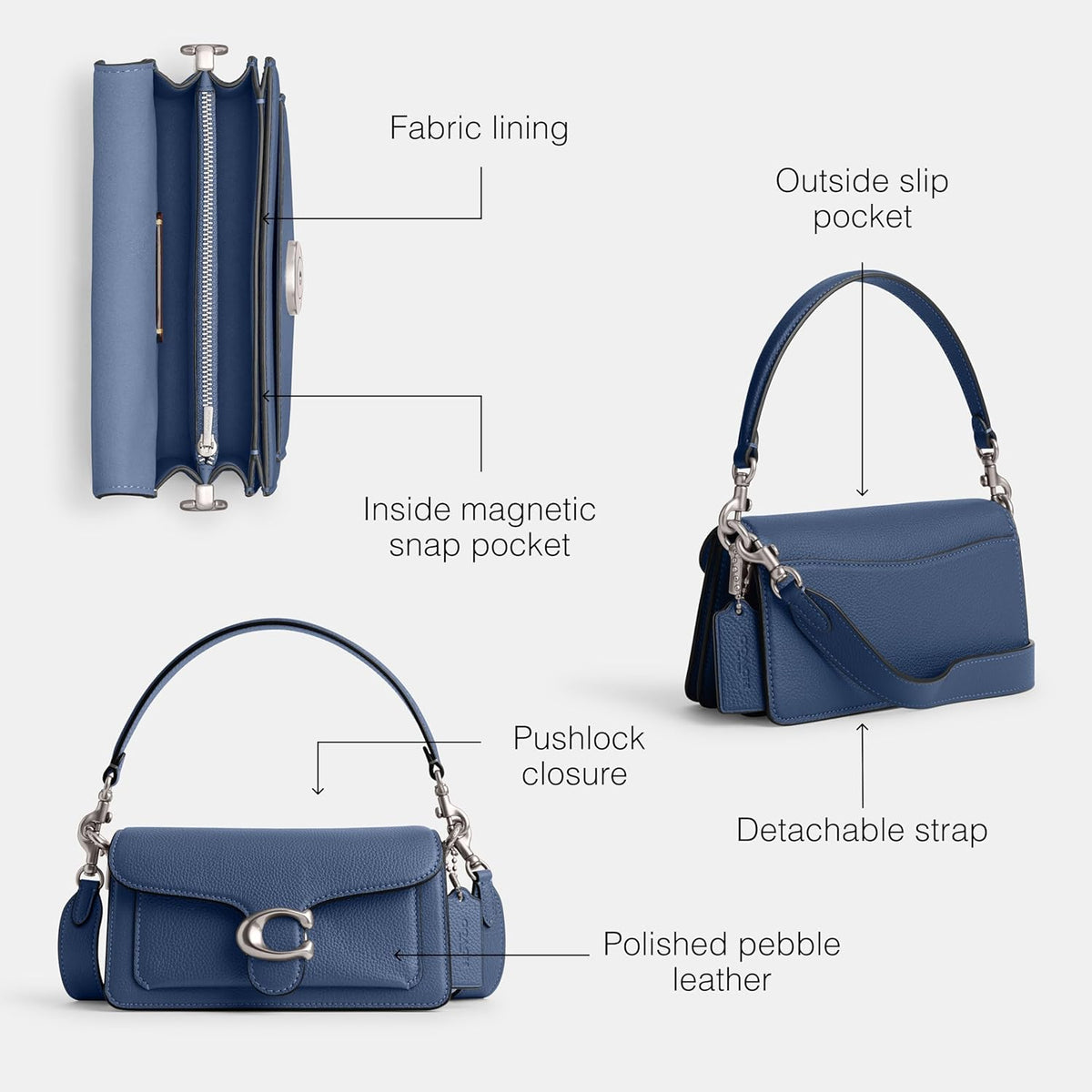 COACH Tabby Shoulder Bag 20 In Loved Leather With Quilting