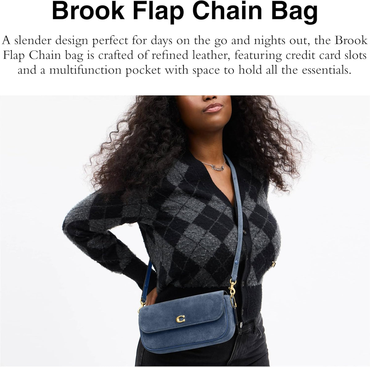 COACH Brook Flap Chain Bag