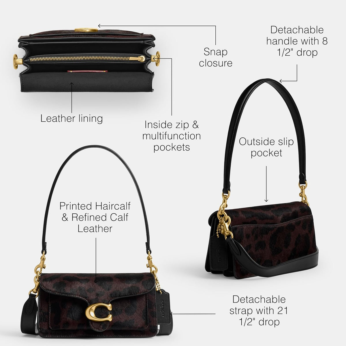 COACH Tabby Shoulder Bag 20 In Loved Leather With Quilting