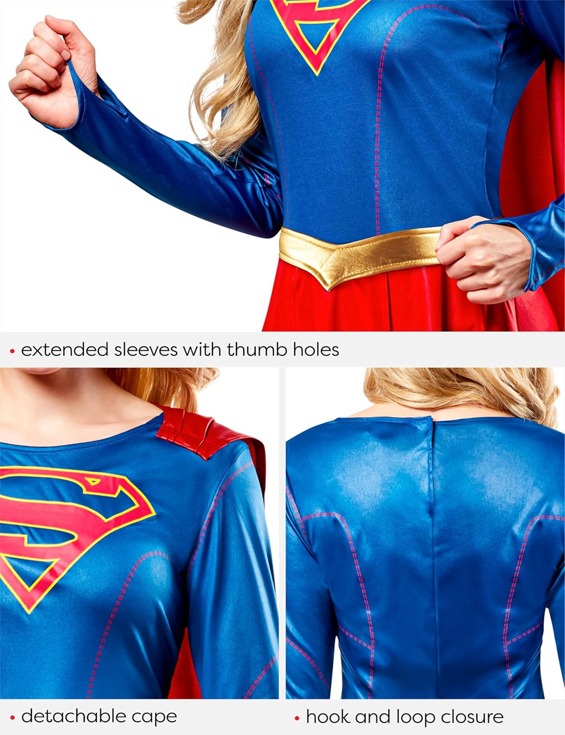 Supergirl Costume Dress - TV Show Inspired Women's Superhero Outfit