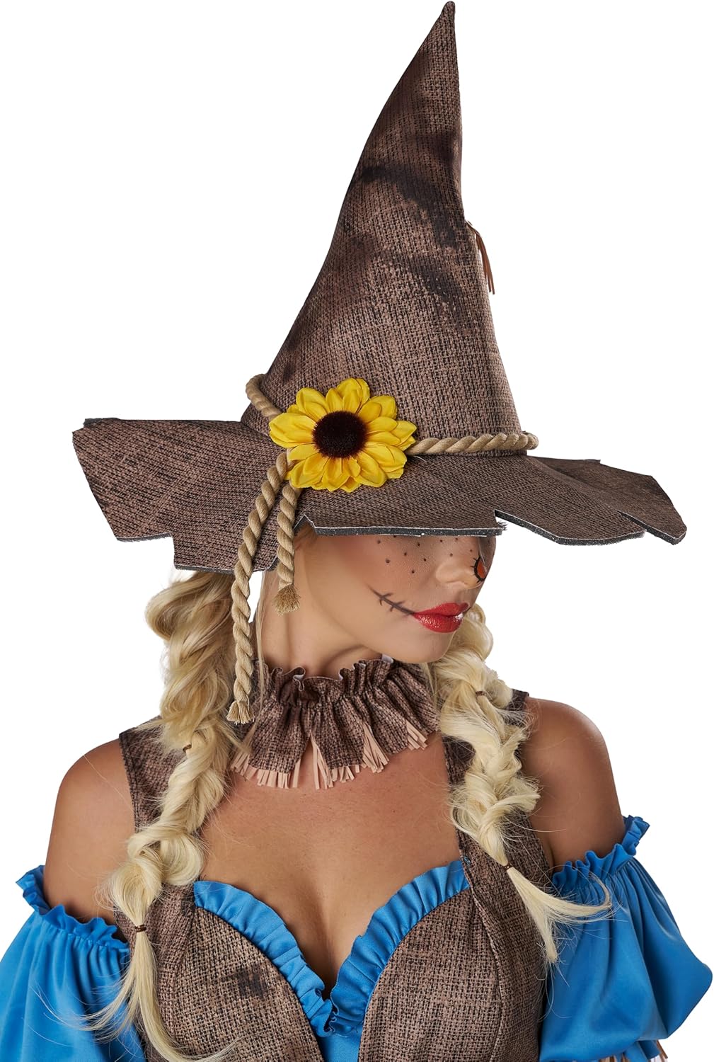 Scarecrow Costume - Women's Halloween Outfit with Corset and Accessories