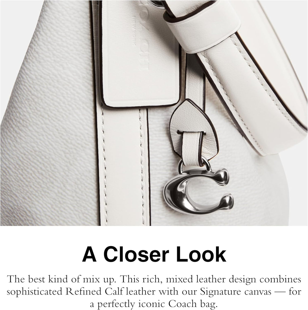 Coated Canvas Signature Juliet Shoulder Bag