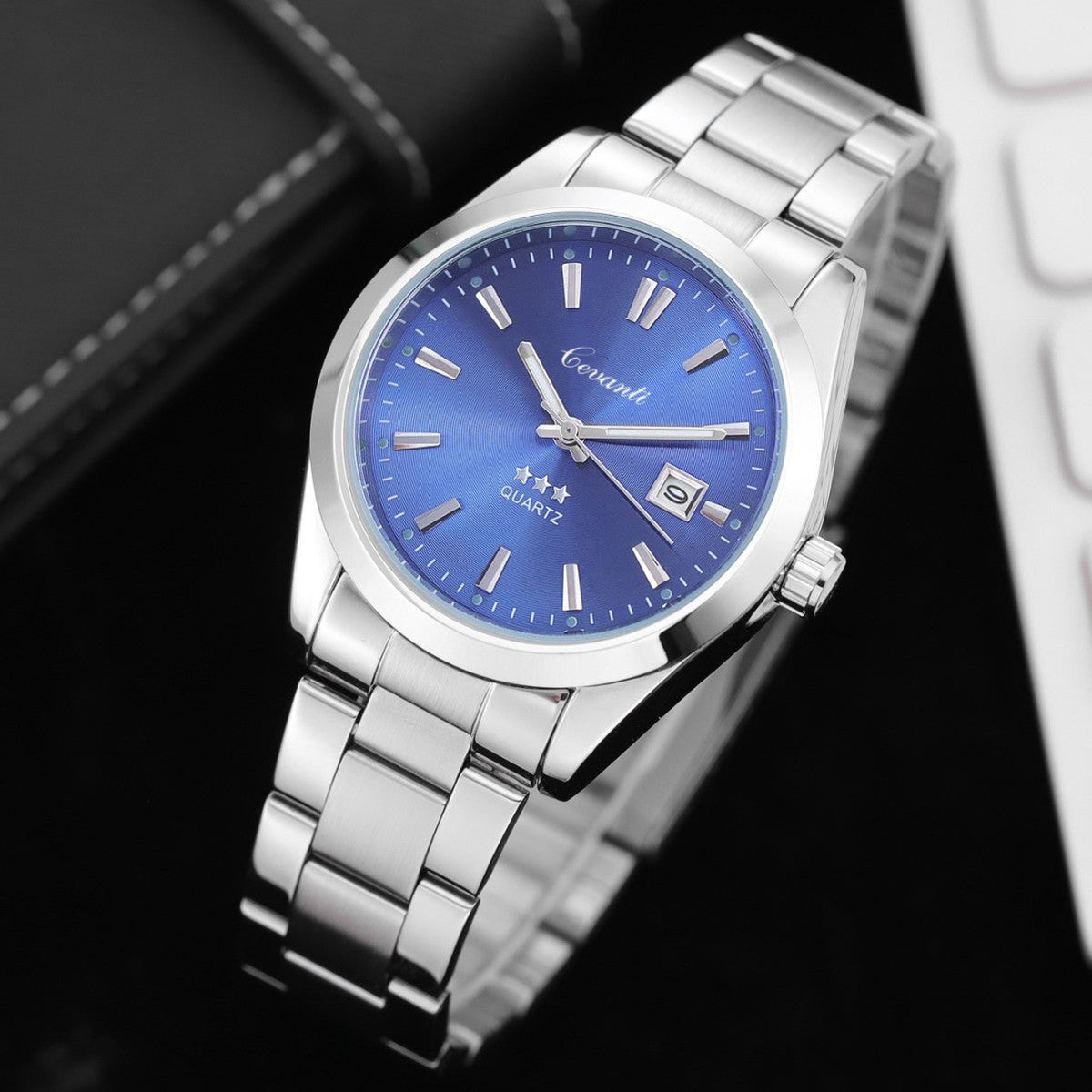 Business Casual Mens Watch With A Steel Strap
