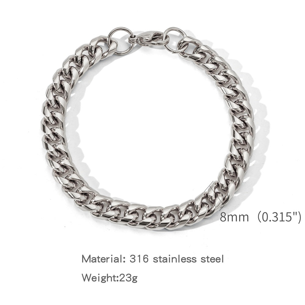 A Stylish Versatile Round-brushed Minimalist Bracelet