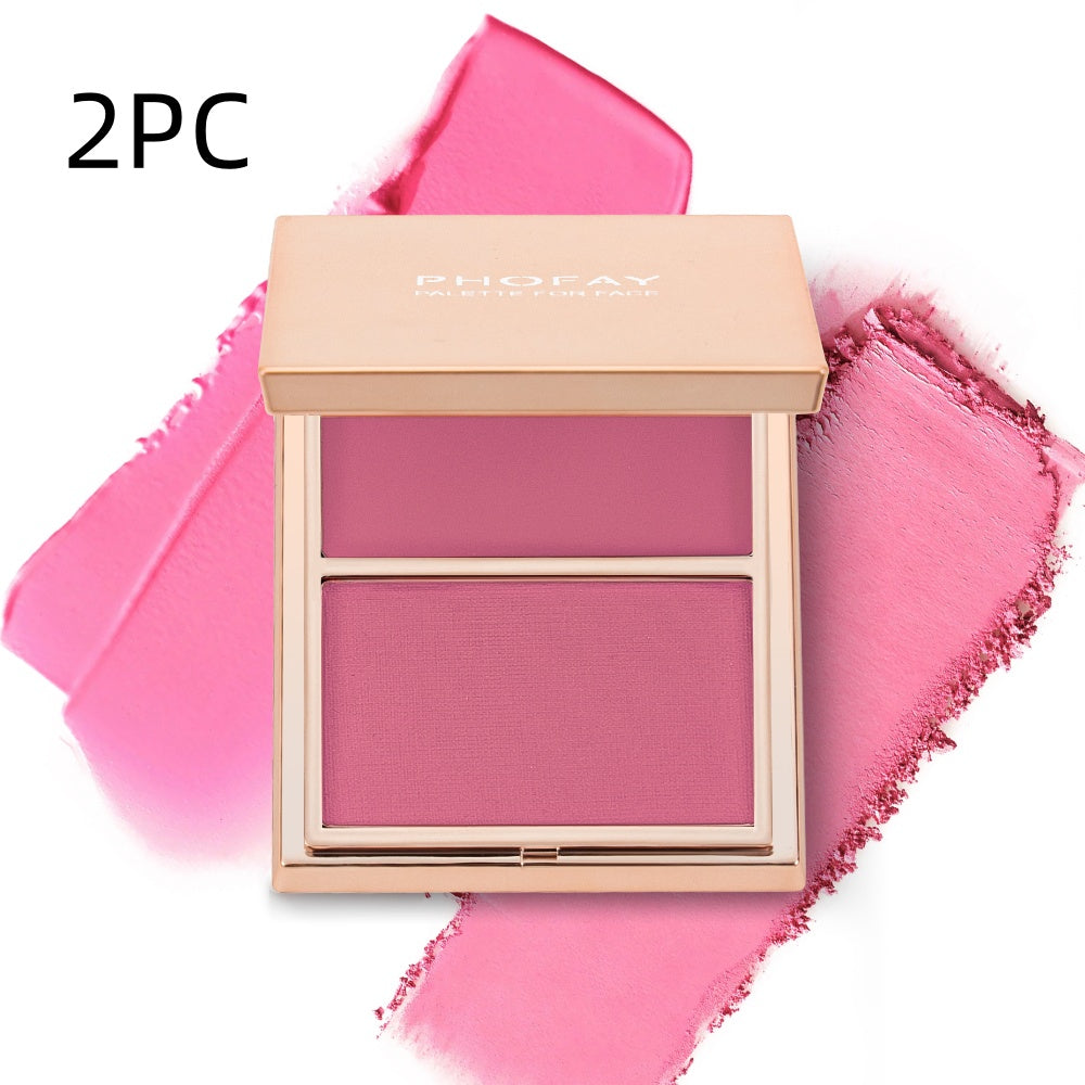 PHOFAY Double-Take Cream & Powder Blush Duo