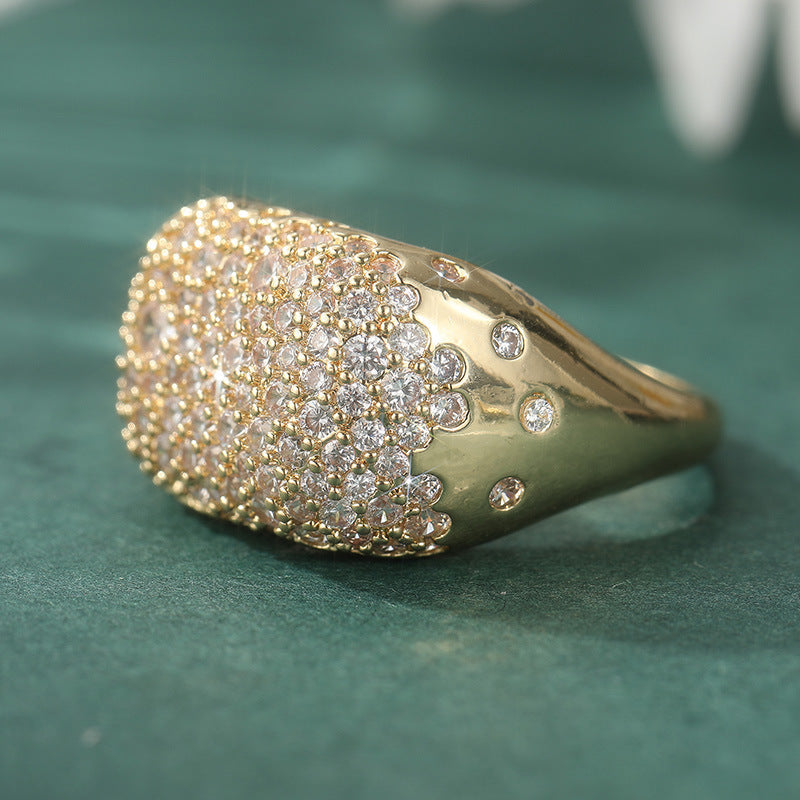 Synthetic Rainbow Zircon Ring Wedding Party