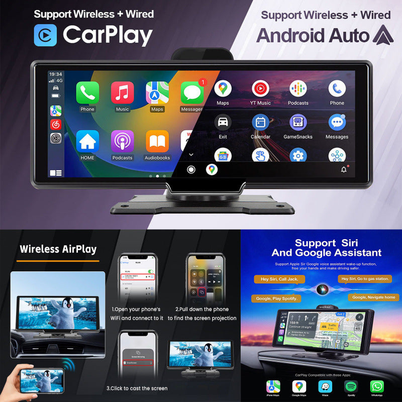 Dashboard Car Smart Screen Wireless