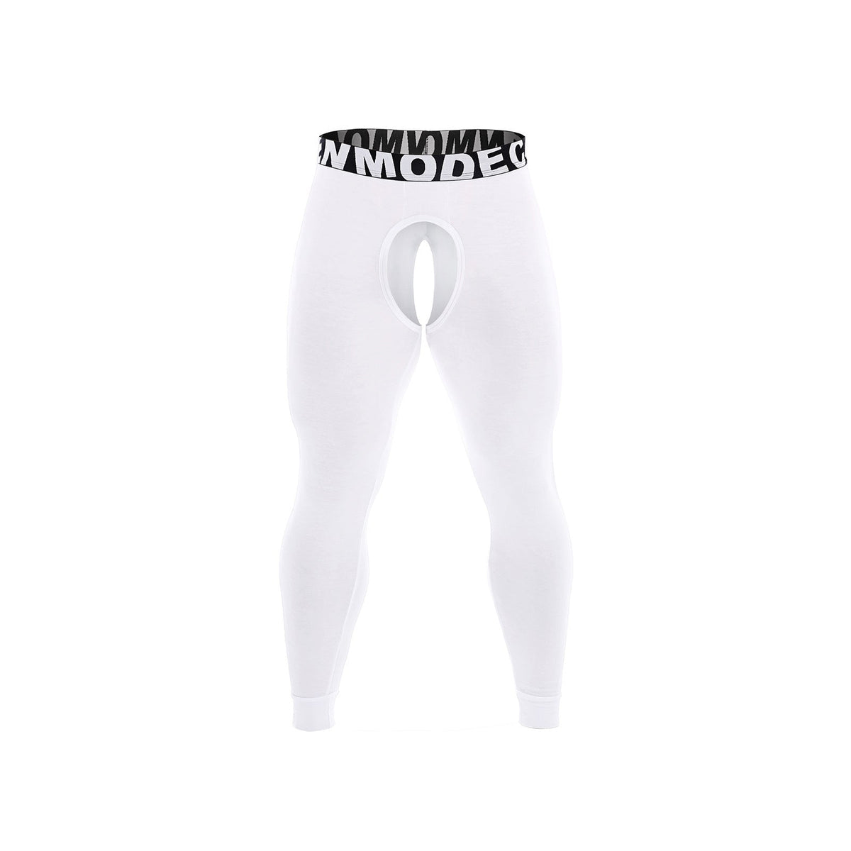 Men's Slim-fit Thermal Underwear Sexy Open-end Breathable Off-free Bottoming Long Pants