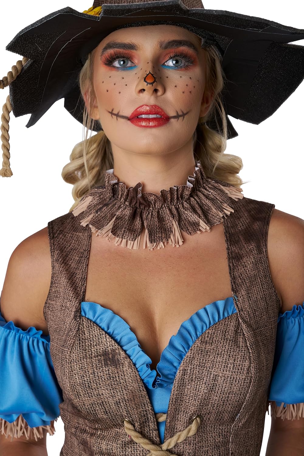 Scarecrow Costume - Women's Halloween Outfit with Corset and Accessories