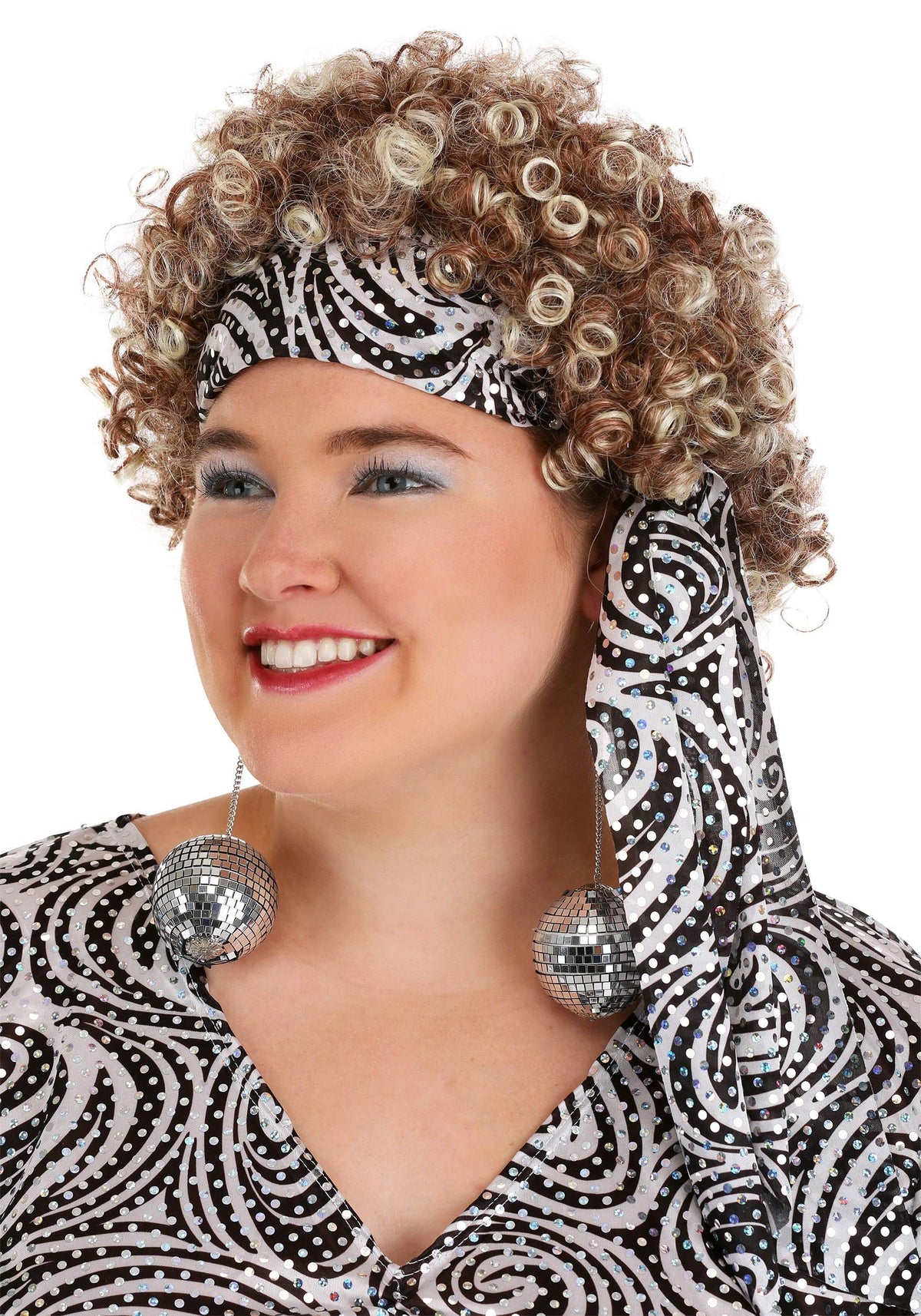 Foxy Lady Disco Costume - Women's 70s Retro Outfit with Bell Bottoms