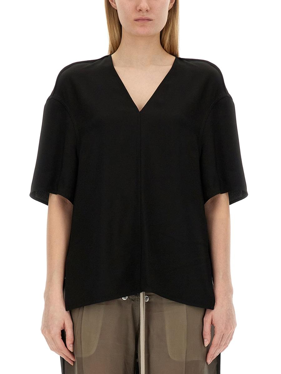 Rick Owens Women Rick Owens Women V-Neck T-Shirt