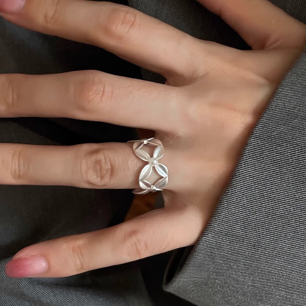 Women S925 Sterling Silver Ring, Vintage Minimalist Non-Tarnish Jewelry