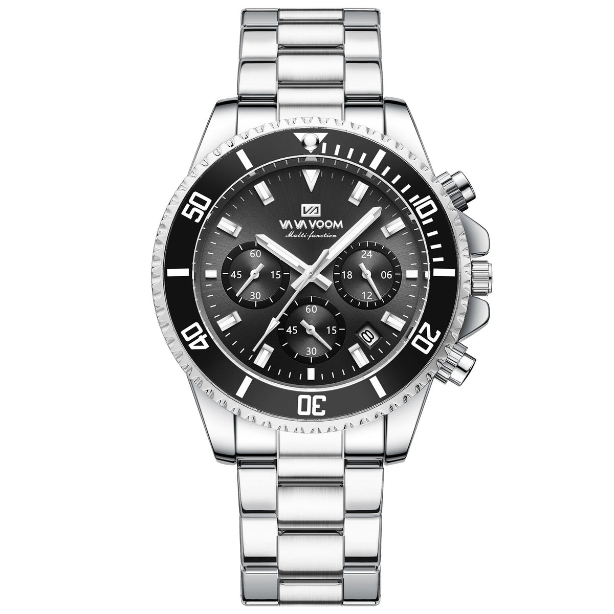 Multifunctional Three-eye Quartz Watch Waterproof And Luminous