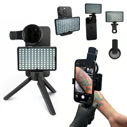 Professional Tattoo Photography Anti-3.0 Glare Kit 120 LED Beads（12W）Brighter and lighter