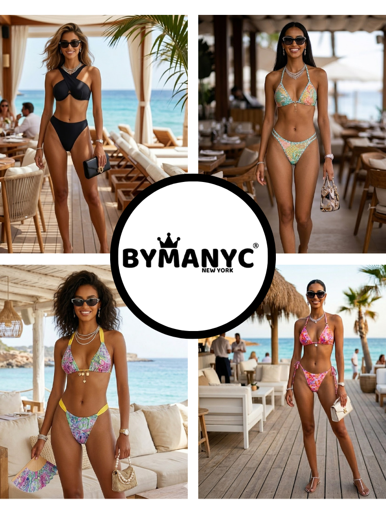 One-Piece Swimsuit New Collection IBIZA SANT ANTONI - BYMANYC ® New York