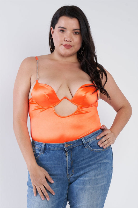 “Your Desire” Neon Orange Bodysuit