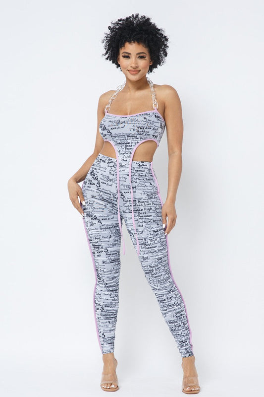 “Logic” White Leggings Set