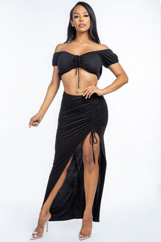 “No Second Chances” Skirt Set