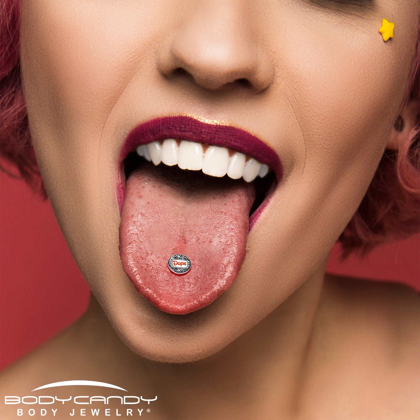 Dope Composition Notebook Barbell Tongue Ring by Onyx O