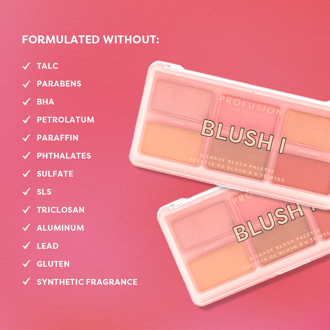 Blush 6 Shade Face Palette