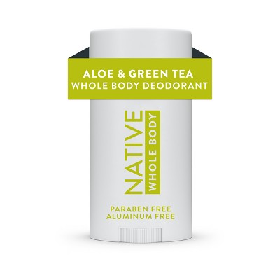 Native Sensitive Solid Deodorant for Women & Men Aloe & Green Tea Aluminum & Baking Soda Free 2.65oz - Imperfect Container