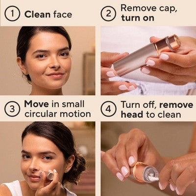 Finishing Touch Flawless Facial Hair Remover Electric Razor for Women Coral - Imperfect Box