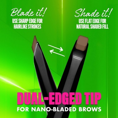 NYX Professional Makeup Brow Blade & Shade Nano Mechanical Brow Pencil Ash Blonde 0.002oz - Imperfect Box