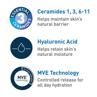 CeraVe Hydrating Face Wash-Hyaluronic Acid and Glycerin 12 fl oz - New