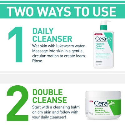 CeraVe Foaming Face Wash with Hyaluronic Acid and Niacinamide for Oily Skin 16 fl oz - Small Amount Missing