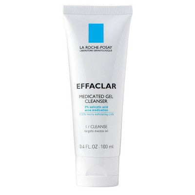 La Roche Posay Effaclar Dermatological Acne Treatment 3-Step System Kit Medicated Gel Cleanser 7.5 fl oz - Imperfect Box