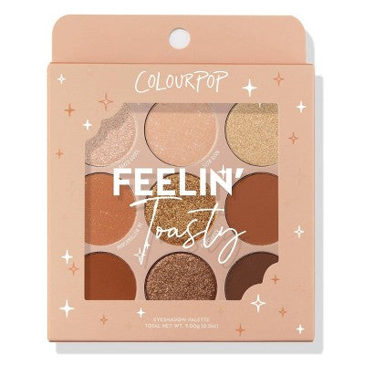 ColourPop 9-Pan Eyeshadow Makeup Palette Feelin' Toasty 0.3oz - Imperfect Box