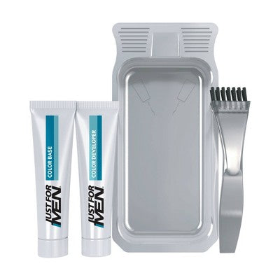 Just For Men Mustache & Beard Coloring for Gray Hair with Brush Included Light Red Brown M27 - New