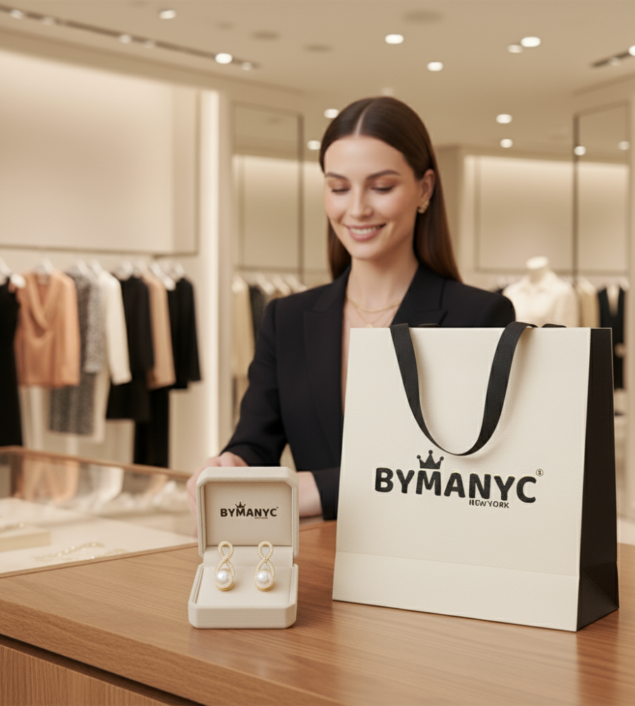 Geometric Drop Earrings Sparkle SOHO BYMANYC ® New York
