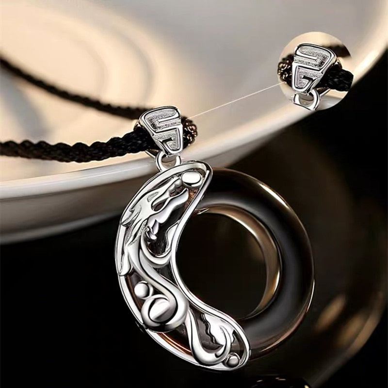 Heaven Officials Blessing Couple Necklaces Moonlight Pendant Necklace For Lovers Friendship Jewelry