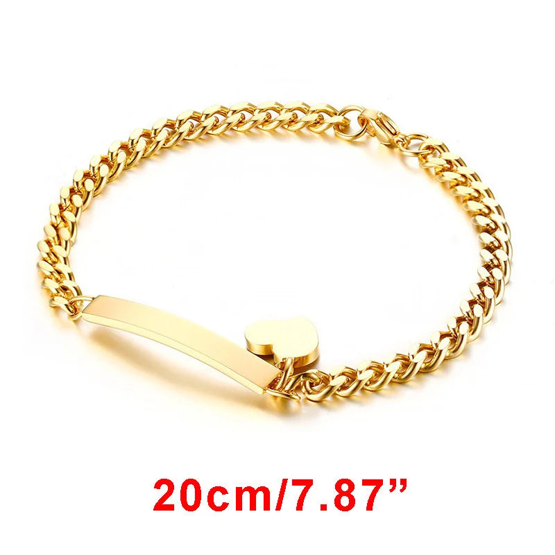 Custom Engrave Name Birth Date Bracelets,Personal Birthday Gift to Little Boy Girls , Stainless Steel Bracelet