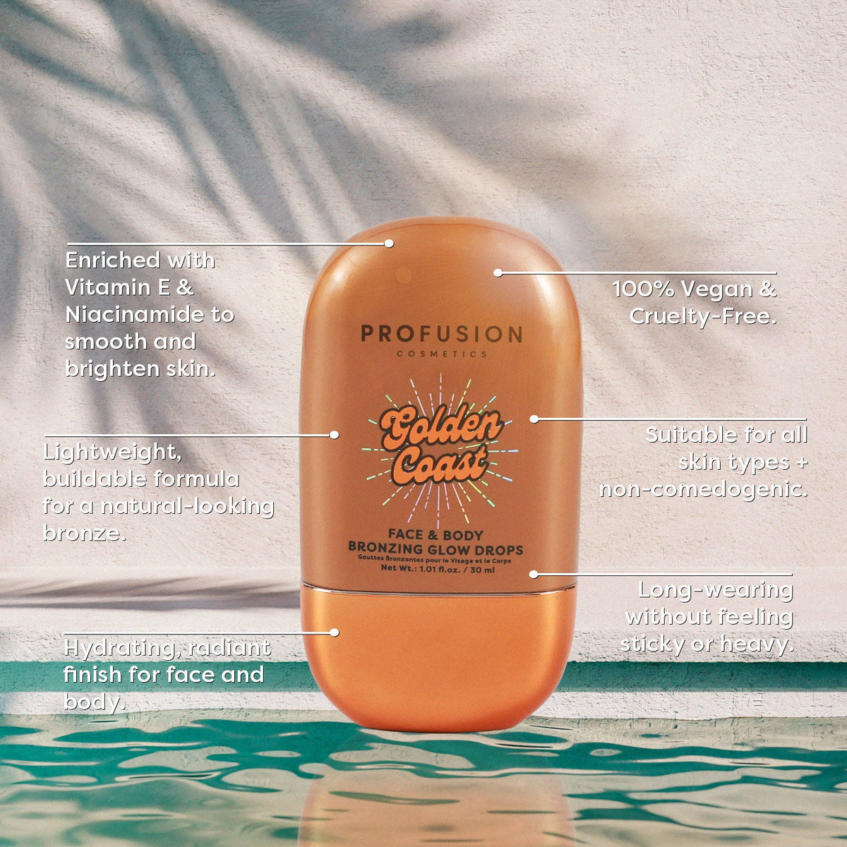 Golden Coast - Face & Body Bronzing Glow Drops