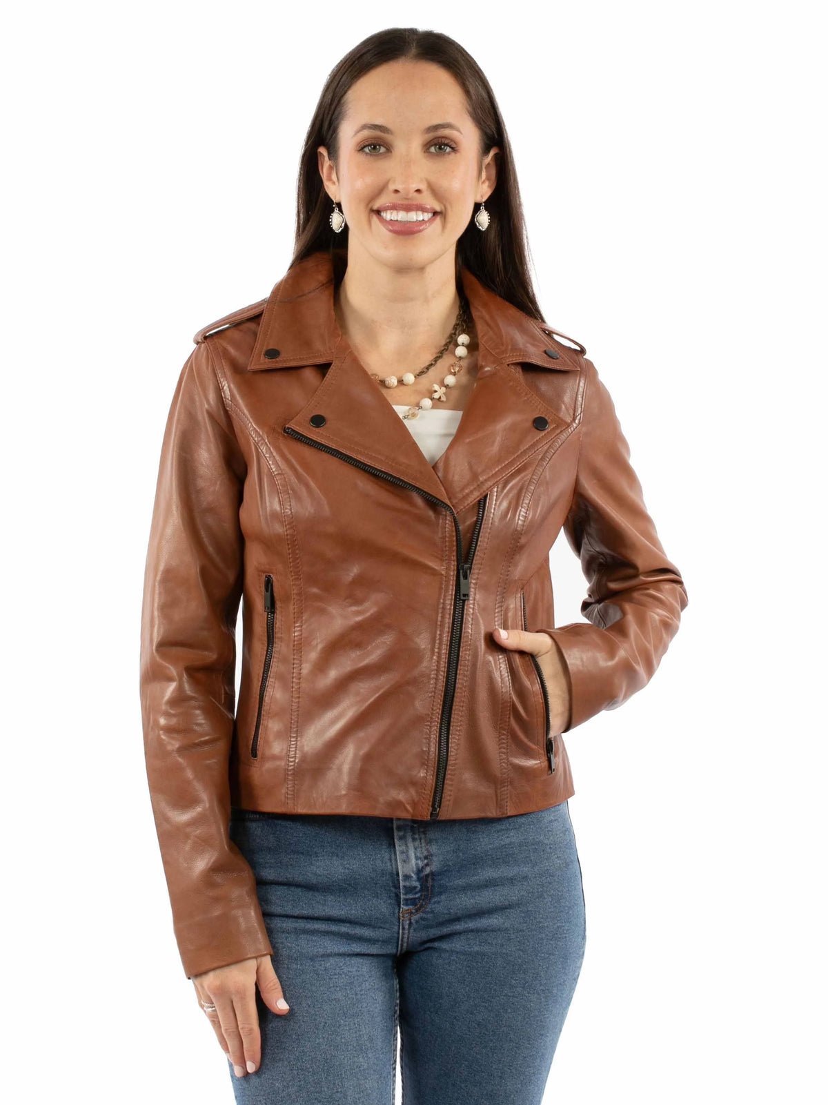Scully Asymmetrical Zip - Women's Motorcycle Jacket