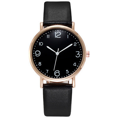 Korean-style, stylish, simple leather strap watches.