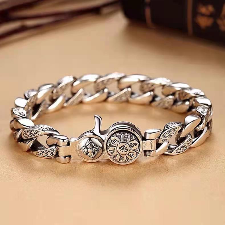 Six-character mantra rotating domineering bracelet