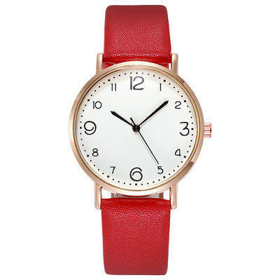 Korean-style, stylish, simple leather strap watches.