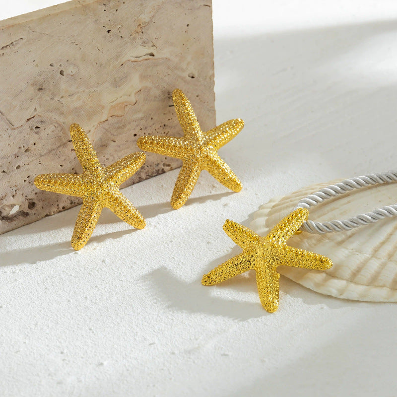 starfish necklace beach summer holiday earrings necklace
