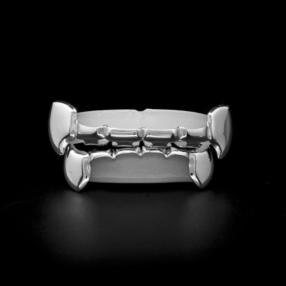 Hip-hop polished braces with gold electroplating