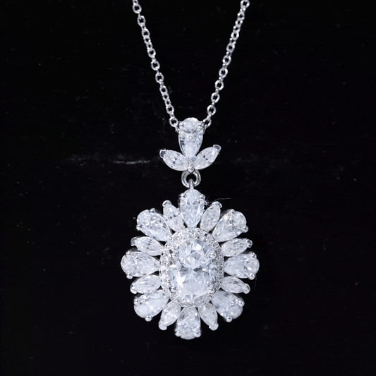 1.2 Carat Certified Moissanite Bridal Pendant Necklace