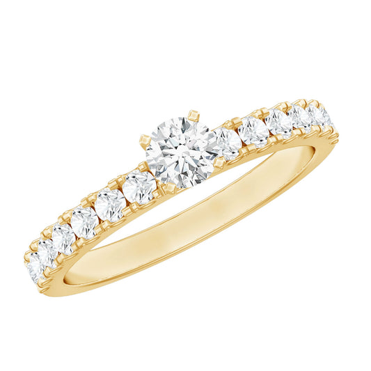 Natural Diamond Promise Ring for Engagement